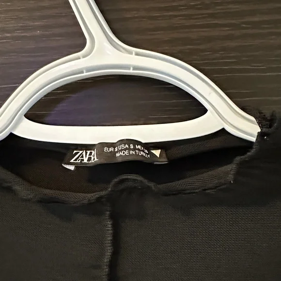 Zara Black Sheer Top - Picture 2 of 2